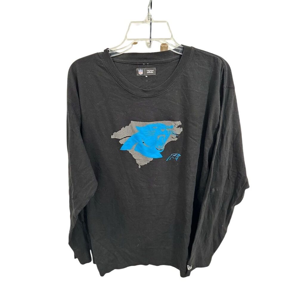 NFL Carolina Panthers Men's Sz 3XL Black‎ Long Sleeve T-Shirt